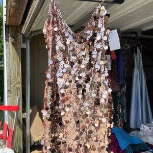 Windsor Taupe Sequin Dress